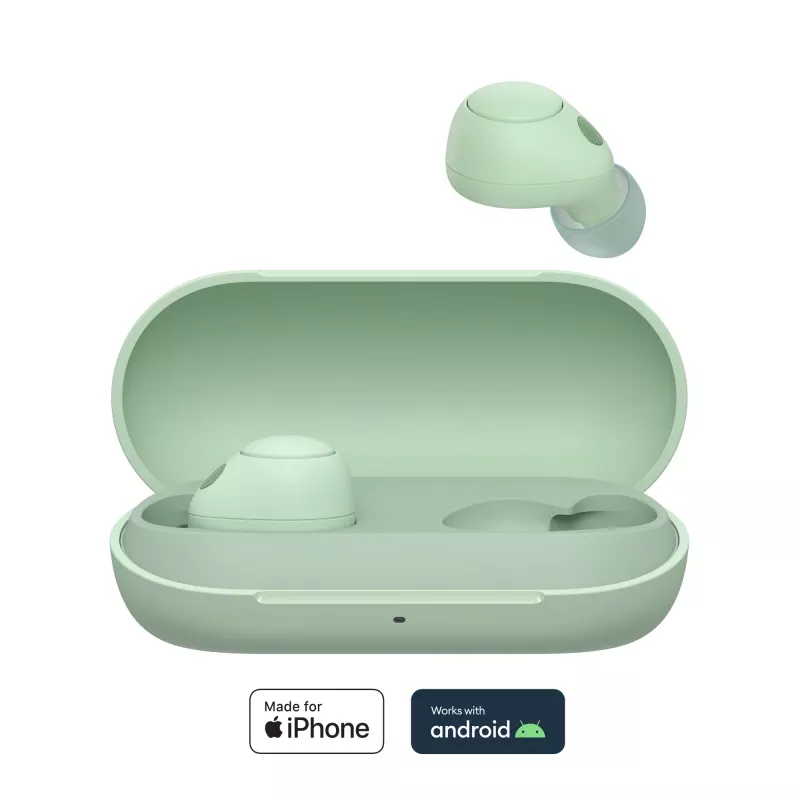 Headset Sony WF-C700N True Wireless Stereo (TWS) In-Ear chamadas/música Bluetooth verde