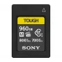 Cartão de memória CFexpress tipo A Sony CEA-M960T — 960 GB, leitura 800 MB/s, escrita 700 MB/s, resistente ao pó/choques/humidade