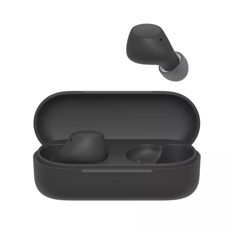 Headset Sony WF-C510 In-Ear True Wireless auriculares, Bluetooth 5.3, IPX4, drivers de 6 mm, bateria de 22 h (com estojo de carregamento) — preto