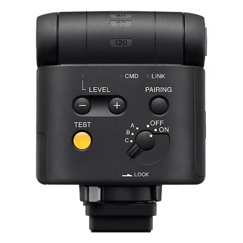 Flash compacto Sony HVL-F28RMA preto tempo de reciclagem 0,1 s pilha AA