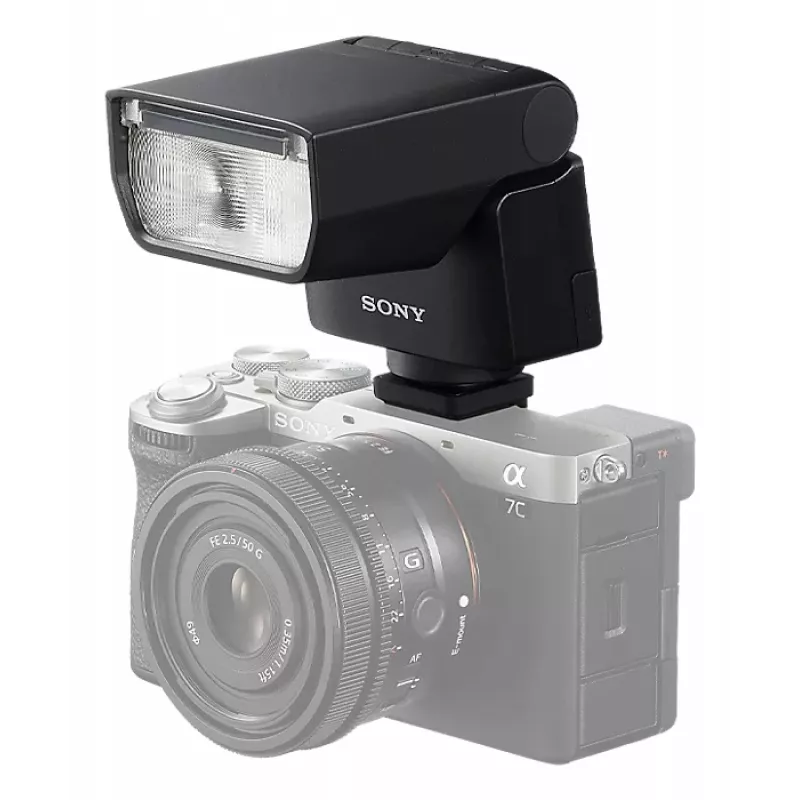 Flash compacto Sony HVL-F28RMA preto tempo de reciclagem 0,1 s pilha AA