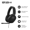 Headset com fios over-ear Sony INZONE H3 – preto, modelo MDRG300B.CE7