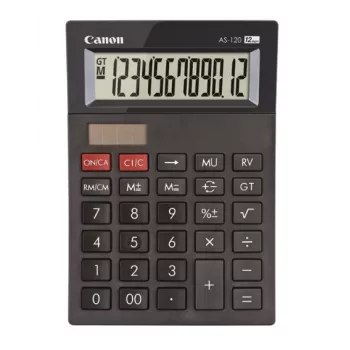 Canon AS-120 II DBL mini calculadora de secretária, preto
