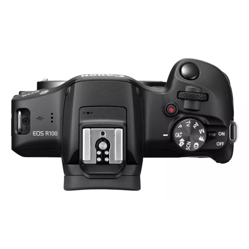 Corpo de câmara mirrorless Canon EOS R100, 24,1 MP CMOS, 6000×4000, 4K, preto