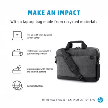 Mala para portátil HP Renew Travel 15,6 polegadas