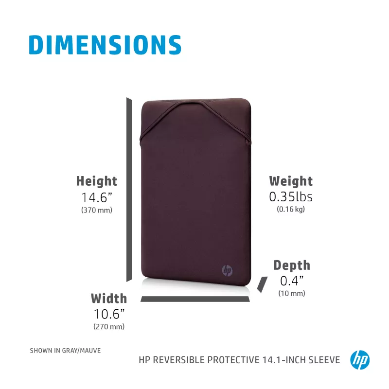 Capa para portátil HP Reversible Protective 14,1 polegadas Geo, capa protetora, 160 g