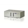 KVM USB VGA ATEN de 2 portas com áudio (cabo KVM incluído), 2048 x 1536 píxeis, QXGA, 0,142 W, cinzento