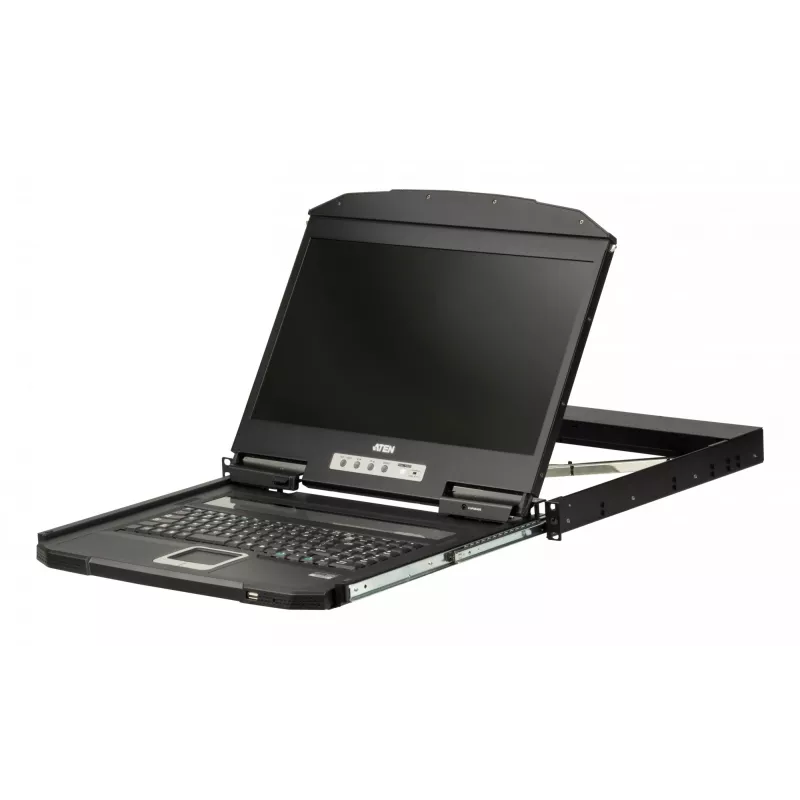 Consola de rack ATEN CL3100NX 47 cm (18,5 polegadas) 1366 x 768 píxeis metal, plástico preto 1 HE