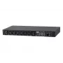 PDU eco com medição ATEN 32A 8 tomadas 1HE, com medição, 1HE, preto, LCD, 8 saídas AC, conector fêmea C13, conector fêmea C19