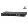 PDU eco com medição ATEN 32A 8 tomadas 1HE, com medição, 1HE, preto, LCD, 8 saídas AC, conector fêmea C13, conector fêmea C19