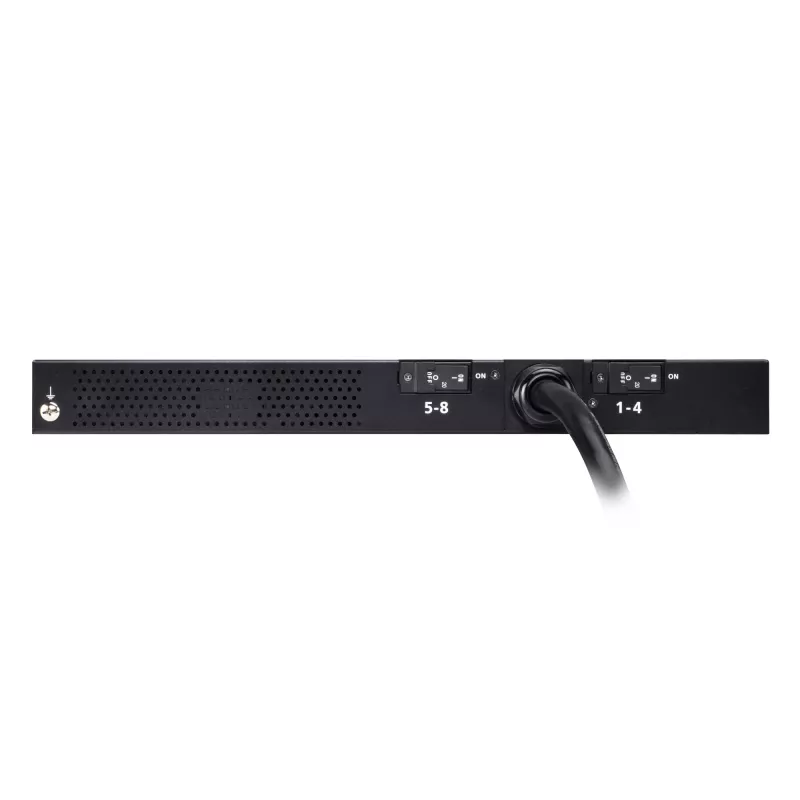 PDU eco com medição ATEN 32A 8 tomadas 1HE, com medição, 1HE, preto, LCD, 8 saídas AC, conector fêmea C13, conector fêmea C19