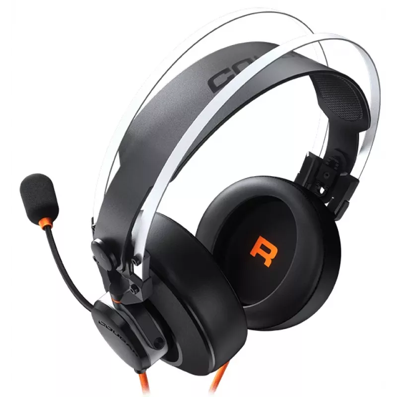 COUGAR TOURNAMENT headset com fios headset arco de cabeça gaming preto