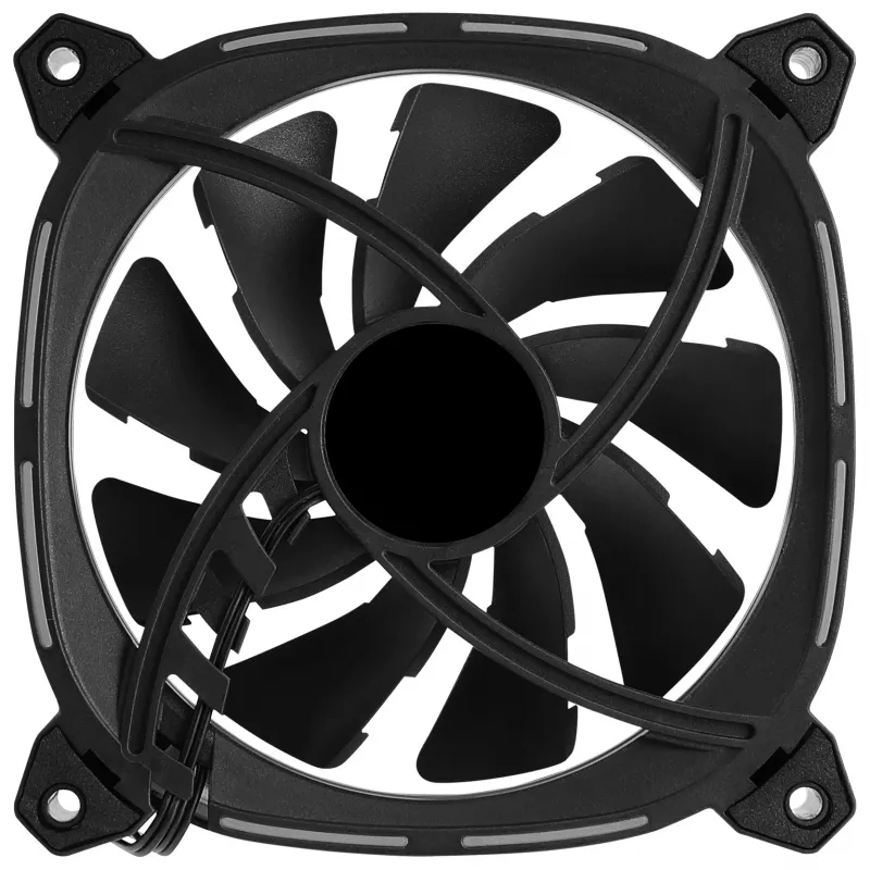 Ventoinha para PC Aerocool ASTRO12 12cm LED RGB antivibração 6 Pins preto