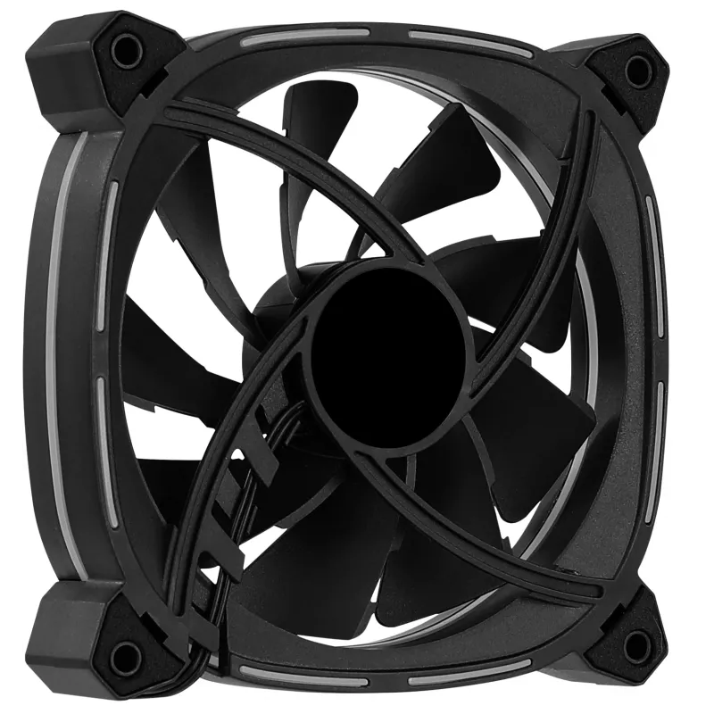 Ventoinha para PC Aerocool ASTRO12 12cm LED RGB antivibração 6 Pins preto