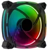 Ventoinha para PC Aerocool ASTRO12 12cm LED RGB antivibração 6 Pins preto