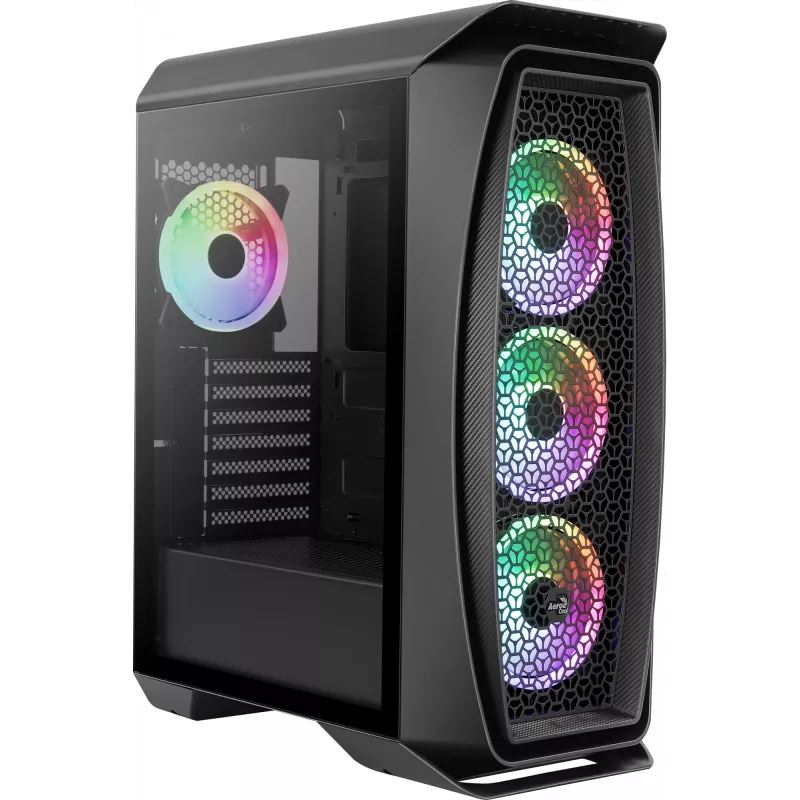 Aerocool Aero One Duo caixa de PC ATX 4 ventoinhas ARGB 12 cm + grelha frontal