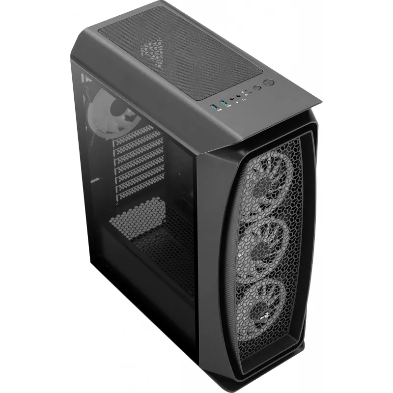 Aerocool Aero One Duo caixa de PC ATX 4 ventoinhas ARGB 12 cm + grelha frontal