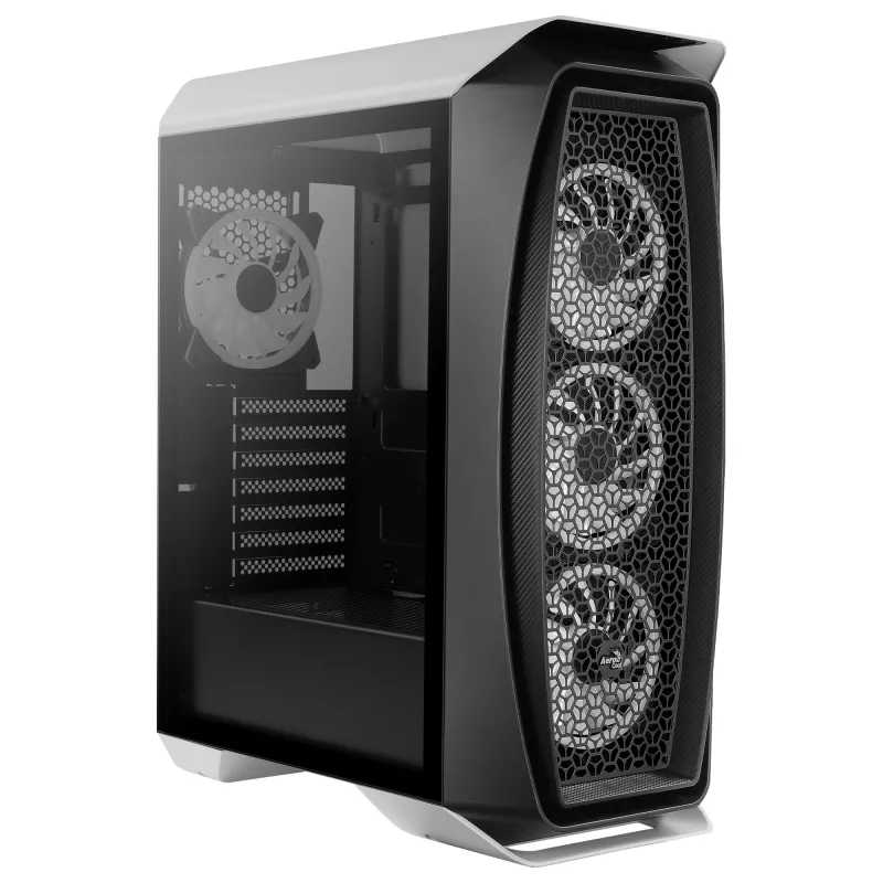 Aerocool AEROONEDUOWHV1 caixa ATX Gaming 4 ventoinhas ARGB branco