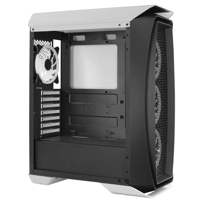 Aerocool AEROONEDUOWHV1 caixa ATX Gaming 4 ventoinhas ARGB branco