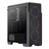 Aerocool Ore vidro temperado Midi Tower preto