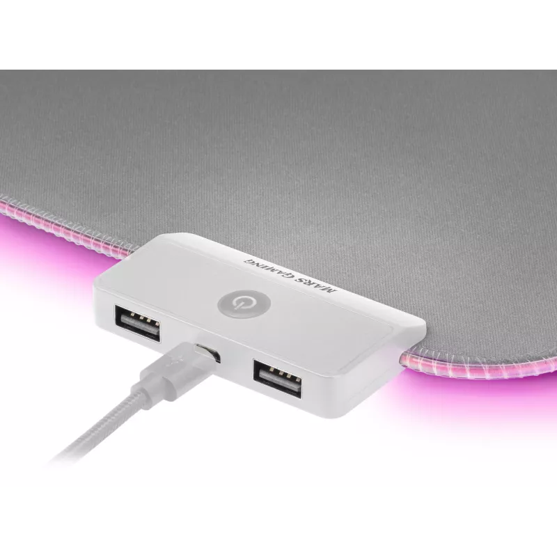 Mars Gaming MMPRGB2S tapete de rato RGB XXL prateado