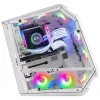 Mars Gaming MC51W caixa ATX Gaming para PC branca com vidro temperado duplo, 5 ventoinhas RGB 12cm