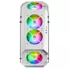 Mars Gaming MC51W caixa ATX Gaming para PC branca com vidro temperado duplo, 5 ventoinhas RGB 12cm