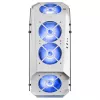 Mars Gaming MC51W caixa ATX Gaming para PC branca com vidro temperado duplo, 5 ventoinhas RGB 12cm