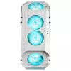 Mars Gaming MC51W caixa ATX Gaming para PC branca com vidro temperado duplo, 5 ventoinhas RGB 12cm