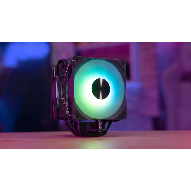 Aerocool Rime 4 Arrefecedor de ar para processador duplo 12 cm Preto 1 unid.