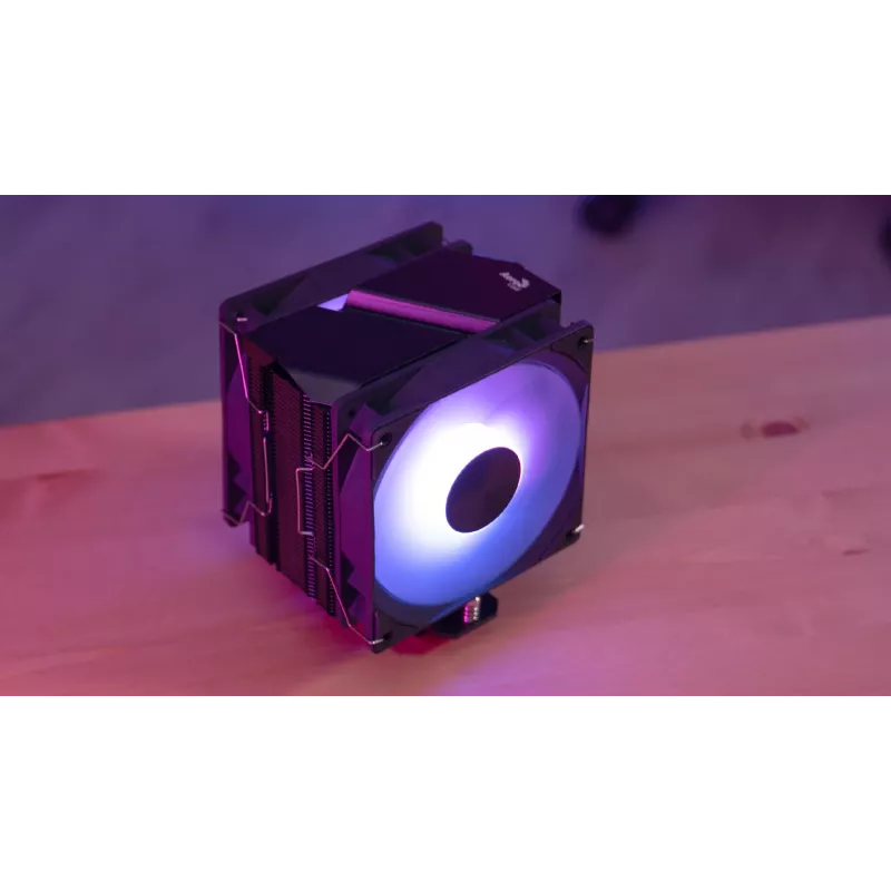 Aerocool Rime 4 Arrefecedor de ar para processador duplo 12 cm Preto 1 unid.