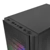 Mars Gaming MC300 Caixa de PC Micro ATX com vidro temperado 3 ventoinhas FRGB Preto