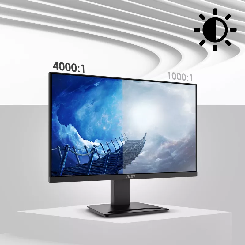 MSI Pro MP2412 Monitor de computador 60,5 cm (23,8 polegadas) 1920 x 1080 píxeis Full HD LCD Preto