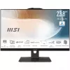 MSI Modern AM242TP 1M-1230EU Intel Core 3 100U 60,5 cm (23,8 polegadas) 1920 x 1080 píxeis Ecrã tátil All-in-One PC 8 GB DDR5-SDRAM 256 GB SSD Windows 11 Pro Wi-Fi 6E (802.11ax) Preto