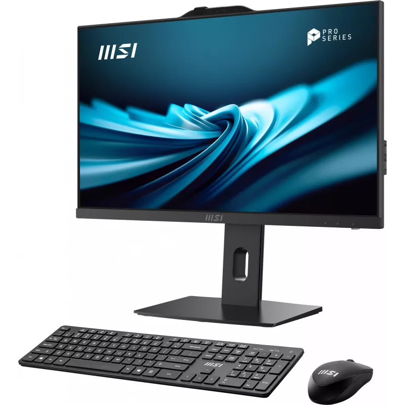 All-in-One PC MSI PRO AP241P 14M — Intel Core i7-14700 2,1 GHz, ecrã de 23,8 polegadas, 16 GB DDR5 5600 MHz, 1 TB SSD, Intel UHD, Windows 11 Pro, Preto