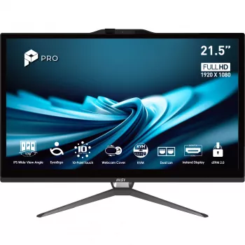 MSI Pro AP222T 14MA-613EU Intel® Core™ i3 i3-14100 54,6 cm (21,5 inch) 1920 x 1080 Pixel ecrã tátil All-in-One PC 8 GB DDR4-SDRAM 512 GB SSD Windows 11 Home Wi-Fi 5 (802.11ac) preto