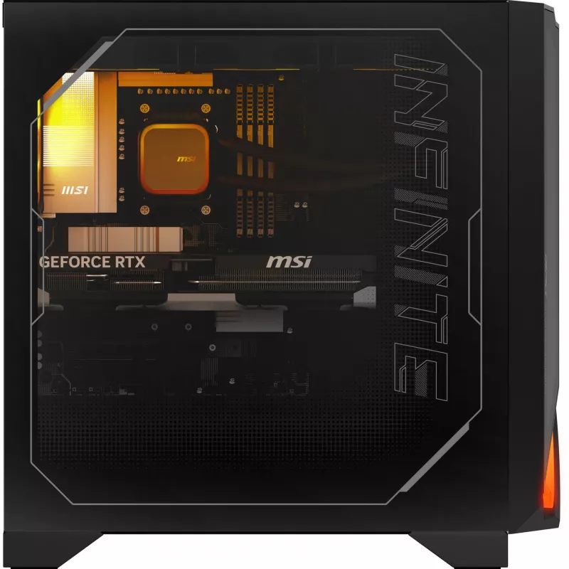 MSI MPG Infinite Z3 X3D 9NVRR7-848EU AMD Ryzen™ 7 9800X3D 32 GB DDR5-SDRAM 1 TB SSD NVIDIA GeForce RTX 5070 Ti Windows 11 Home Desktop PC preto