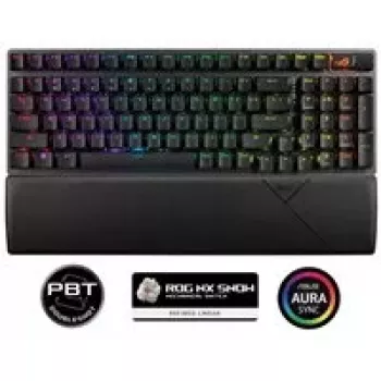 ASUS ROG Strix Scope II 96 Wireless Teclado Gaming USB + RF Wireless + Bluetooth QWERTY US English preto