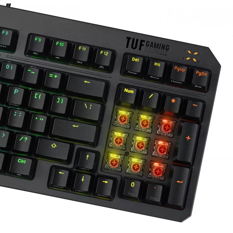 ASUS TUF Gaming K3 Gen II Teclado USB QWERTY preto
