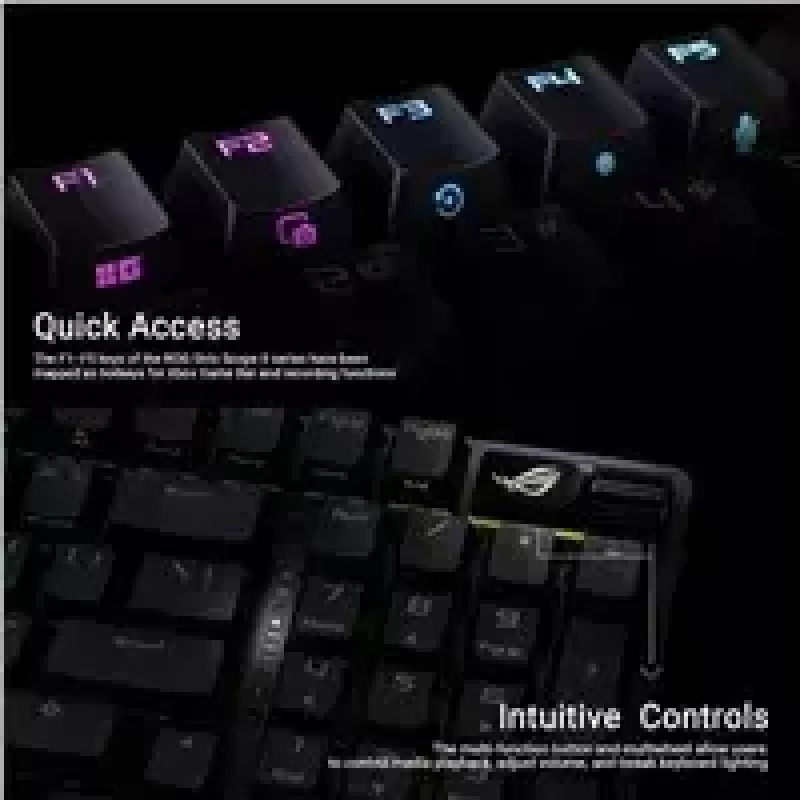 Teclado gaming ASUS X901 SCOPE II 96 WL/WHT/NXSW/US/PBT USB + RF Wireless + Bluetooth branco