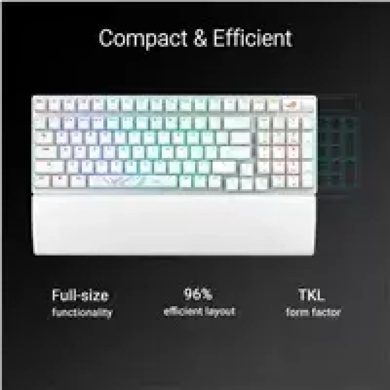 Teclado gaming ASUS X901 SCOPE II 96 WL/WHT/NXSW/US/PBT USB + RF Wireless + Bluetooth branco