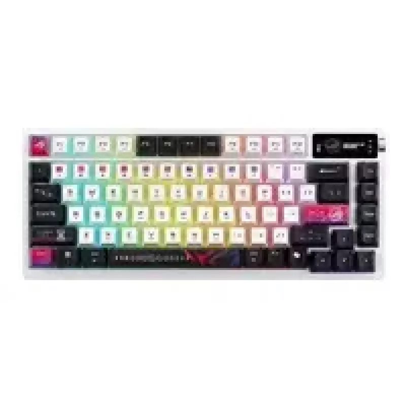 Teclado mecânico sem fios ASUS ROG Azoth X — layout US, Bluetooth e RF 2,4 GHz, branco