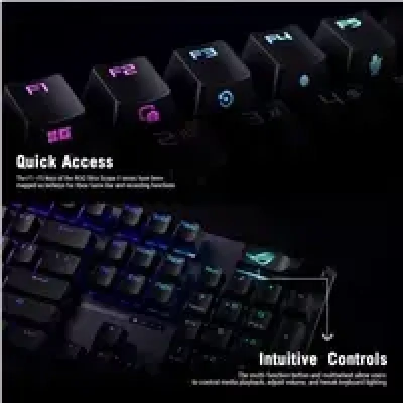 Teclado gaming ASUS XA14 ROG STRIX SCOPE II X/NXSWV2/US/PBT USB preto