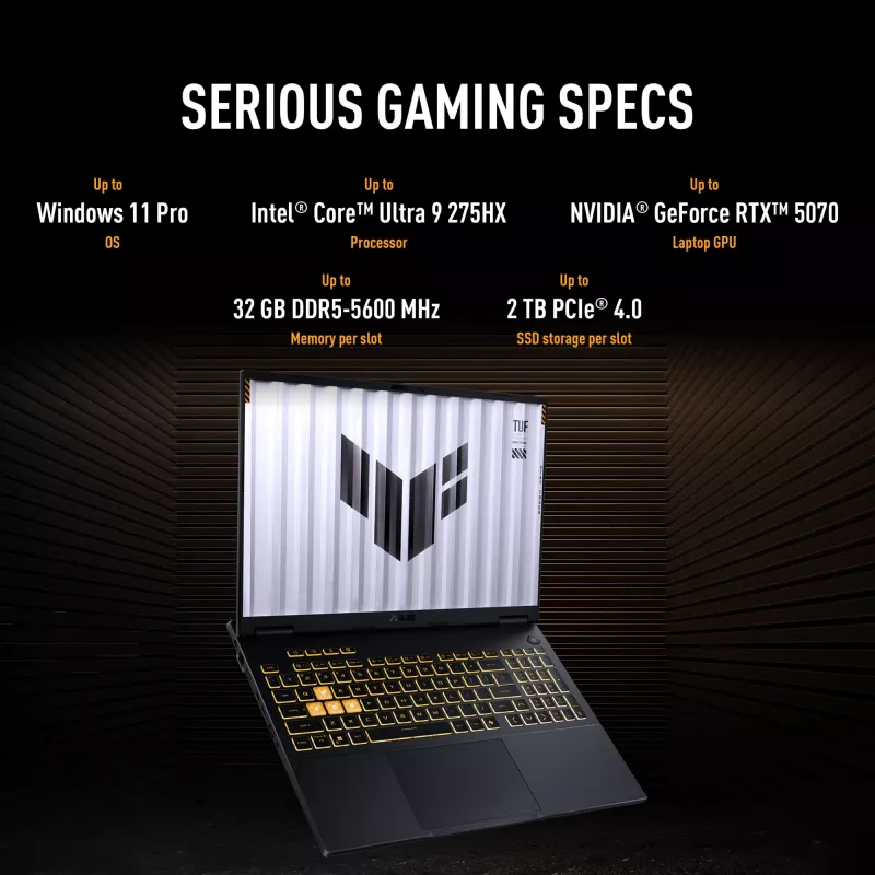 Portátil ASUS TUF Gaming F16 FX608JPR-QT014W Intel® Core™ i7 i7-14650HX 40,6 cm (16