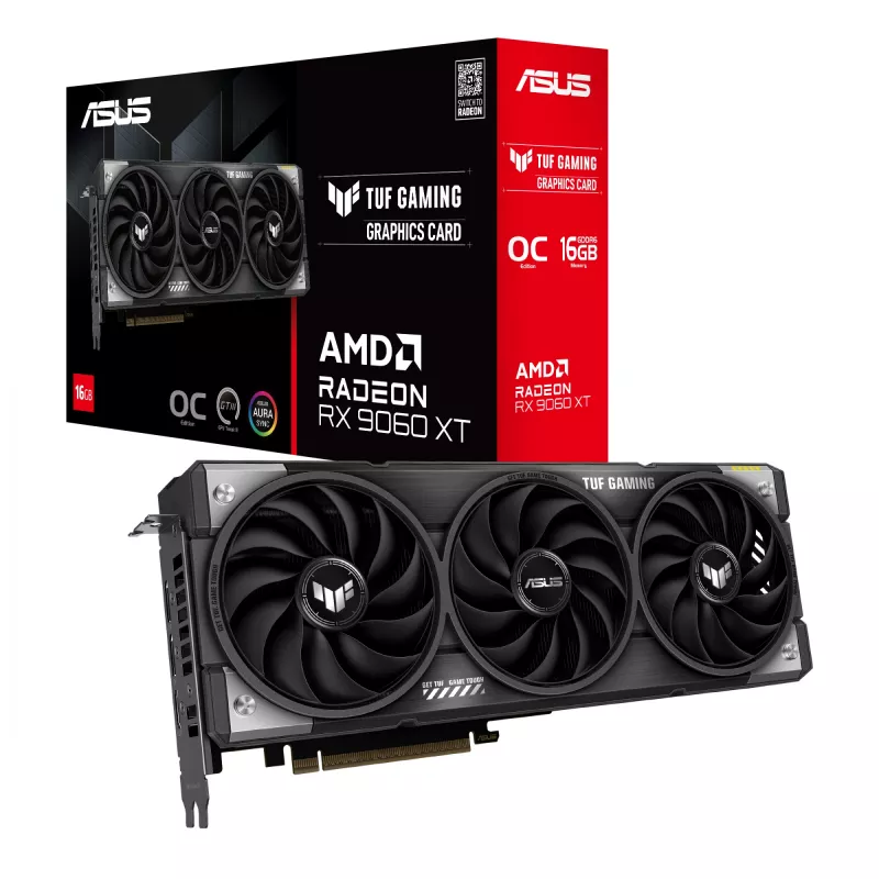 ASUS TUF Gaming TUF-RX9060XT-O16G-GAMING AMD Radeon RX 9060 XT 16 GB GDDR6