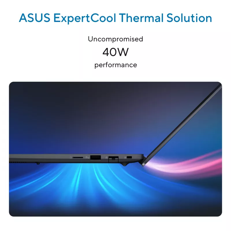 Portátil ASUS ExpertBook B5 B5405CCA-LY0020X Intel Core Ultra 7 255H 35,6 cm (14 inch) WUXGA 16 GB DDR5-SDRAM 512 GB SSD Wi-Fi 7 (802.11be) Windows 11 Pro US International preto