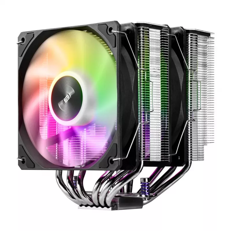 Arrefecedor de CPU FSP MP7 ar 125 mm preto ARGB