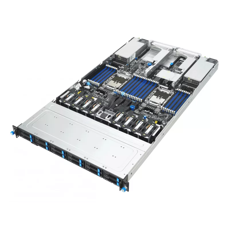 ASUS RS700-E12-RS12U Rack (1U) Preto, Aço