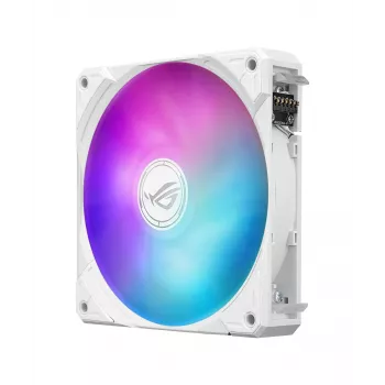 Refrigeração líquida tudo-em-um ASUS ROG Ryuo IV SLC 360 ARGB White Edition — radiador de 360 mm, 3 ventoinhas de 120 mm, ecrã AMOLED, suporte para LGA 1700