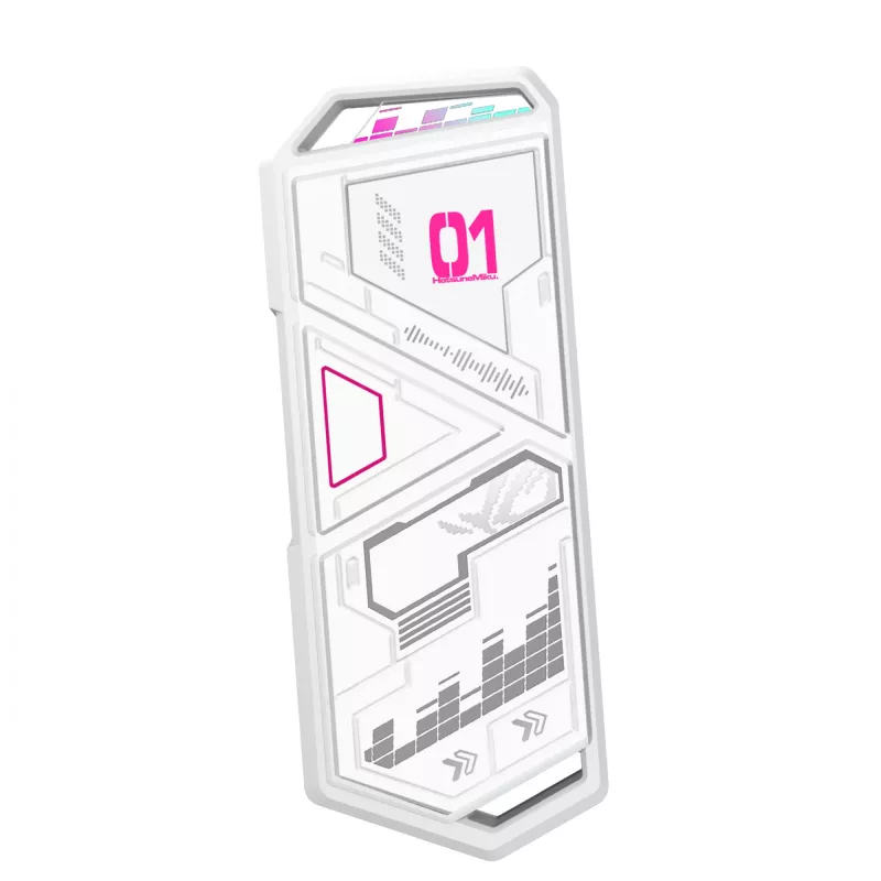 Caixa para SSD ASUS ROG Strix Arion Hatsune Miku Edition Branco M.2 PCIe USB Type-C 10 Gbit/s